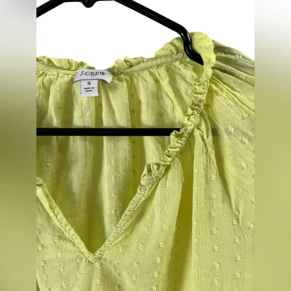 J crew green long sleeve blouse - Picture 2 of 5